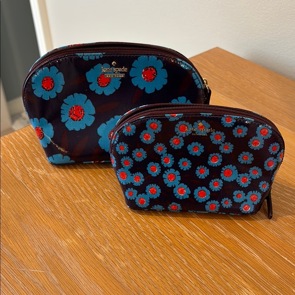 Kate Spade Floral Print Pouch Set